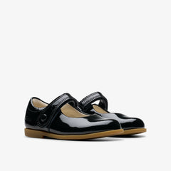 Drew Tap Toddler Black Patent | Clarks Sale
