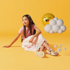 Playsun Kid Off White Leather | Clarks Sale