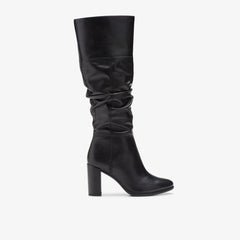 Freva 85 Slouch Black Leather | Clarks