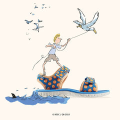 Roald Dahl James & the Giant Peach Surfing Air Kid Blue | Clarks US