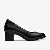 Shaya Poppy Black Leather | Clarks For Sale