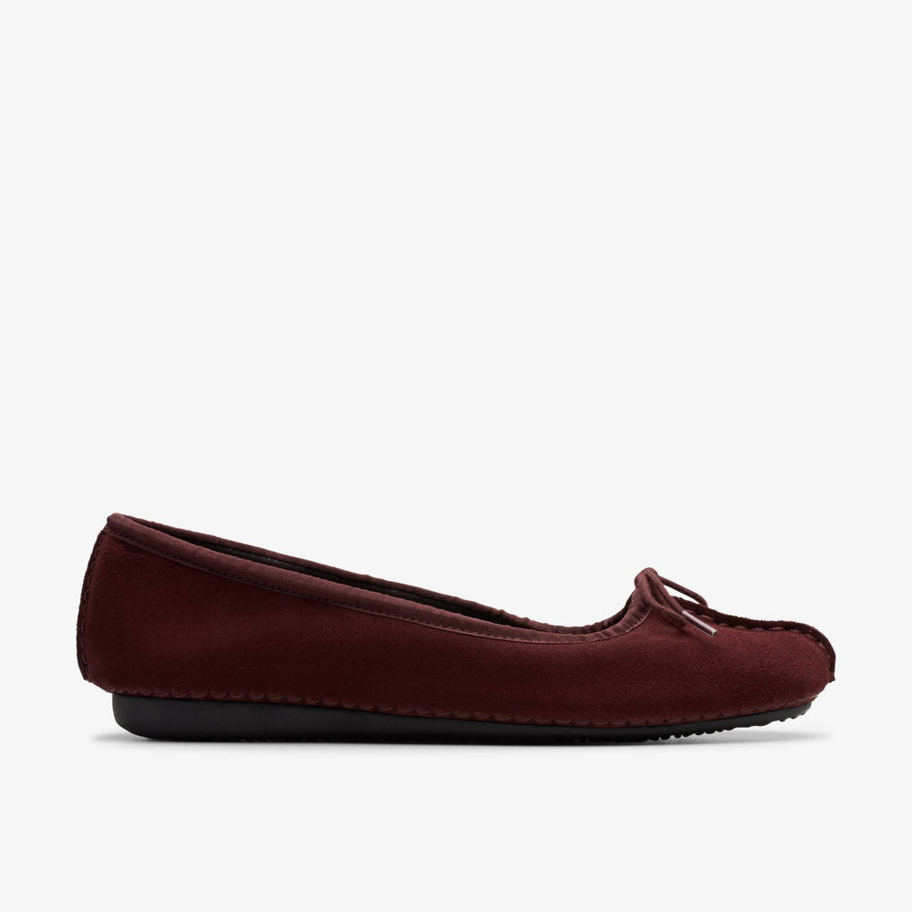 Freckle Ice Merlot Suede | Clarks Onsale