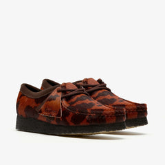 Wallabee Brown Cow Print | Clarks US
