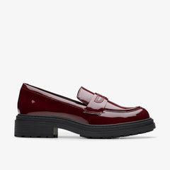 Orinoco 3 Edge Burgundy Patent | Clarks Onsale
