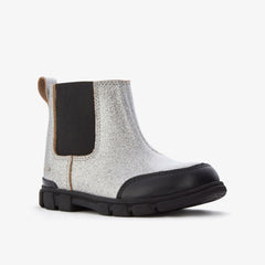 Evyn Chelsea Toddler Silver Patent | Clarks