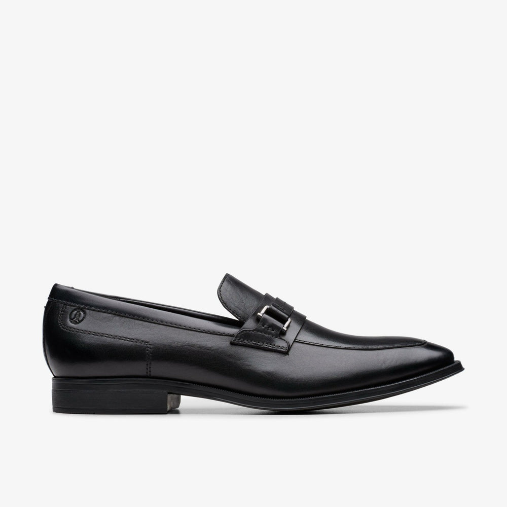 Paulton Lo Black Leather | Clarks US
