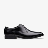 Paulton Lace Black Hi Shine Leather | Clarks Onsale