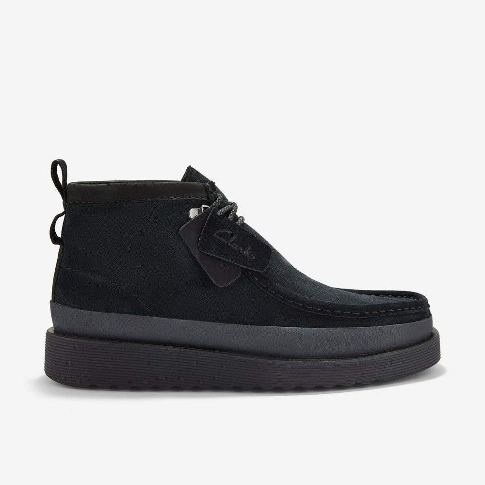 Wallabee FTR2 Hi Black Suede | Clarks Discount