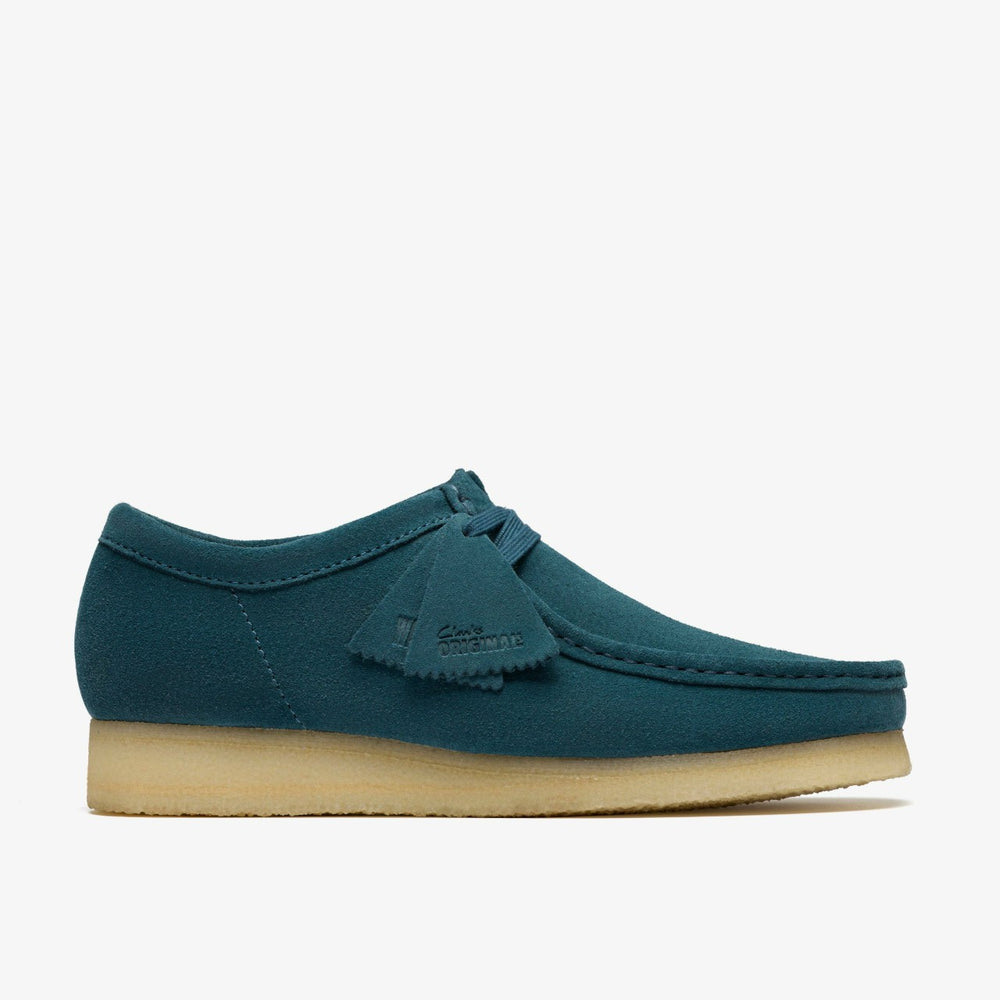 Wallabee Mid Blue Suede | Clarks