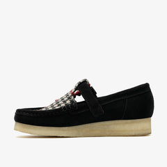 Wallabee T Bar Black Tweed Combination | Clarks