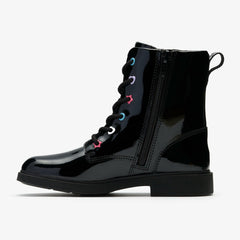 Oaklyn Charm Kid Black Patent | Clarks Onsale