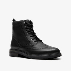 Newford Lace Boot Black Leather | Clarks