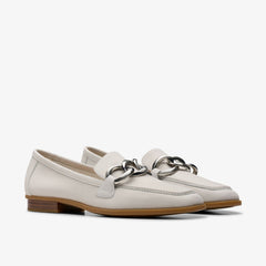 Sarafyna Iris Off White Leather | Clarks