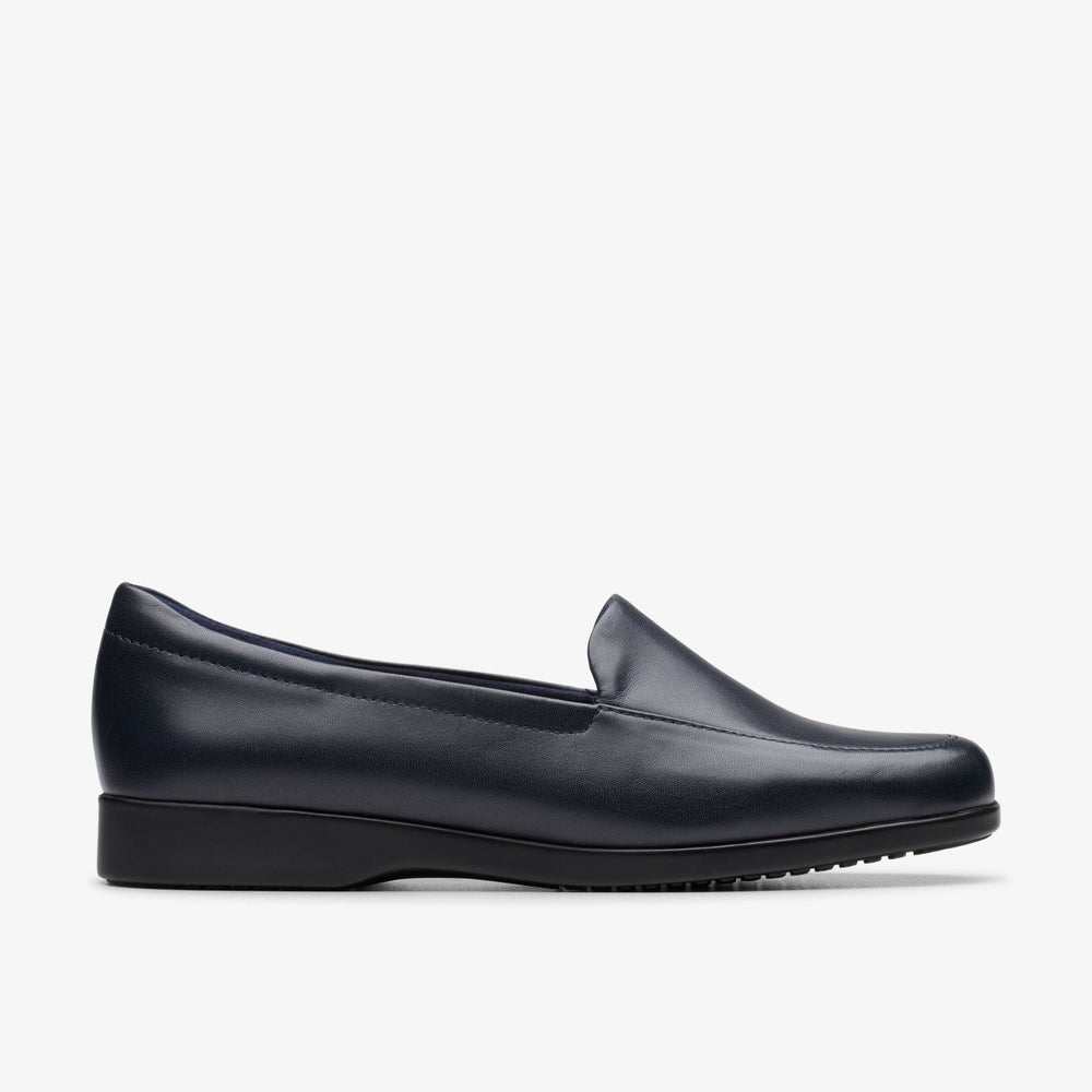Georgia Loafer Navy Leather | Clarks Sale