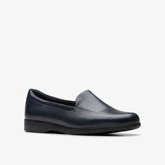 Georgia Loafer Navy Leather | Clarks Sale