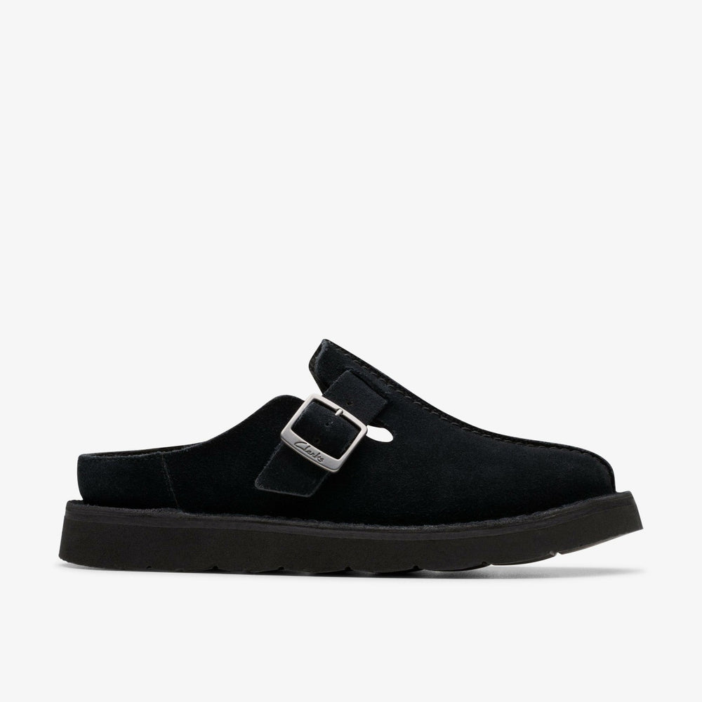 Solsbury Mule Black Suede | Clarks Discount