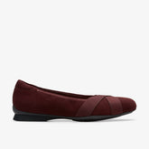 Jazmynn Gem Merlot Suede | Clarks
