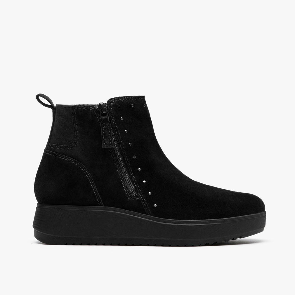 Zylah Willow Black Suede | Clarks Onsale