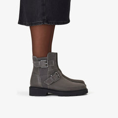 Lauryl Bay Dark Grey Leather | Clarks For Sale