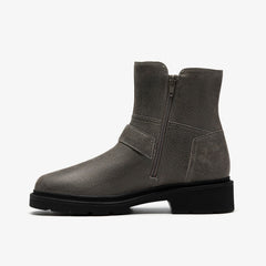 Lauryl Bay Dark Grey Leather | Clarks For Sale