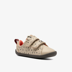 Roamer Wish Toddler Off White Print | Clarks Onsale