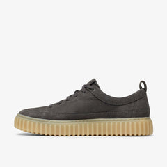 Torhill Lace Dark Grey Nubuck | Clarks