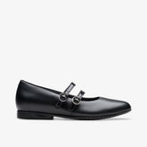 Finja Bar Youth Black Leather | Clarks Sale