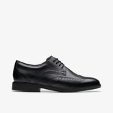 Jonwin Wing Youth Black Leather | Clarks For Sale
