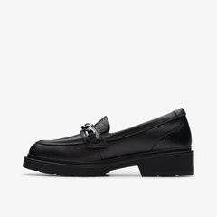 Eris Edge Youth Black Leather | Clarks Sale