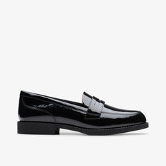 Tapa Edge Youth Black Patent | Clarks Onsale