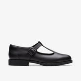 Tapa Hope Youth Black Leather | Clarks Onsale
