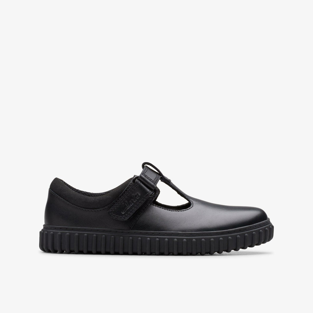 Cove Hope Kid Black Leather | Clarks Sale