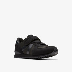 Jaspen Vibe Kid Black/Black | Clarks For Sale