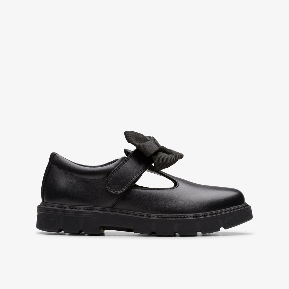Lorcam Hope Kid Black Leather | Clarks Onsale