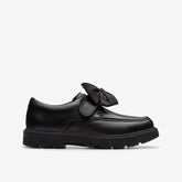 Lorcam Bow Kid Black Leather | Clarks Sale