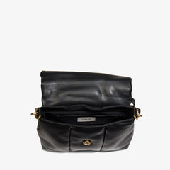 Puffy Crossbody Black Leather | Clarks US