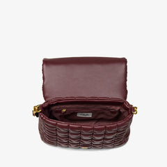 Quilted Cross Burgundy | Clarks US