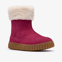 Cove Snug Toddler Berry Suede | Clarks Discount