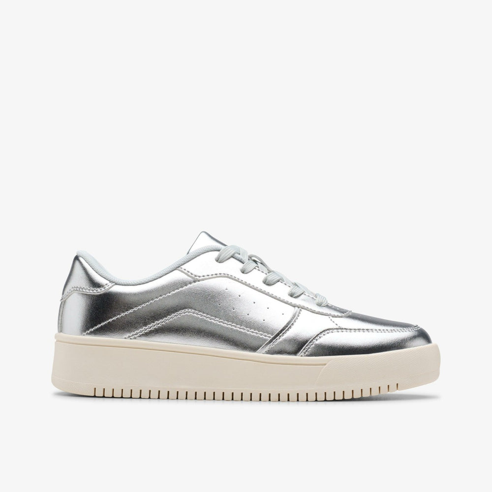 Barley Step Youth Silver Metallic | Clarks Discount