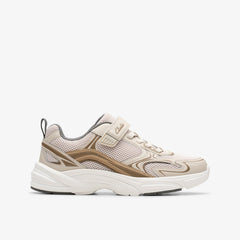 Crafton Move Kid Beige Combination | Clarks US