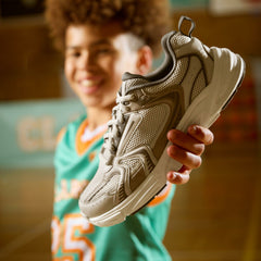 Crafton Move Youth Beige Combination | Clarks Onsale