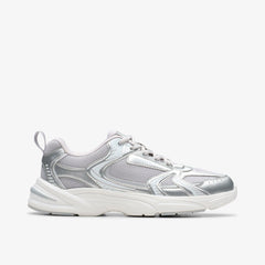 Crafton Move Youth Silver Metallic | Clarks US