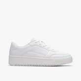Barley Step Youth White/White | Clarks For Sale