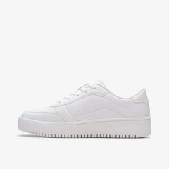 Barley Step Youth White/White | Clarks For Sale