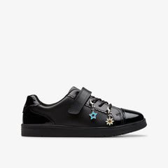 Disco Charm Kid Black Leather | Clarks Onsale