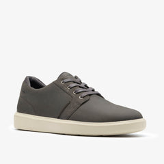 Brodin Seam Dark Grey Leather | Clarks US