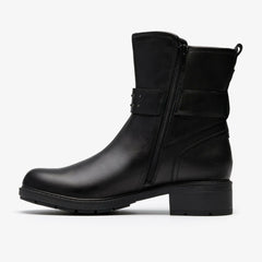 Hearth Buckle Black Leather | Clarks Discount
