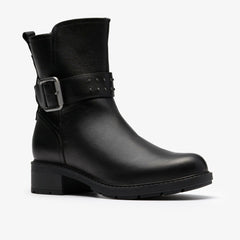 Hearth Buckle Black Leather | Clarks Discount