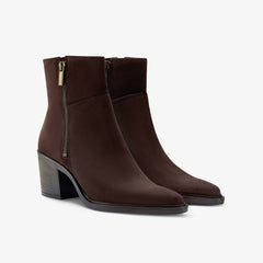 Jesse Zip Dark Brown Suede | Clarks US