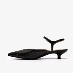 Pisa Stud Black Leather | Clarks Discount